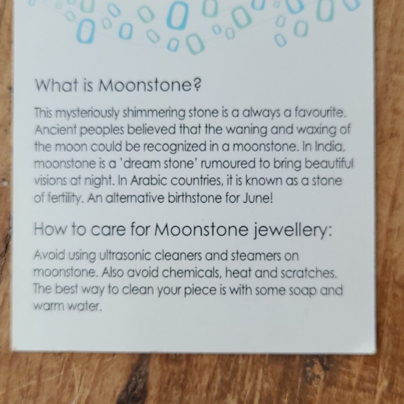 Rectangular Sterling Moonstone Ring - Picture 3 of 4